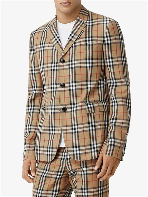 fake burberry blazer|burberry check blazer.